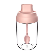 Load image into Gallery viewer, 250ml Nordic Style Glass Spice Jars Spoon Lid Integrated Transparent Seasoning Organizer Home Kitchen Storage Bottle
