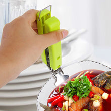 Load image into Gallery viewer, 1Pc Bowl Holder Dish Clamp Pot Pan Gripper Clip Hot Dish Plate Bowl Clip Retriever Tongs ABS Handle Kitchen Tool
