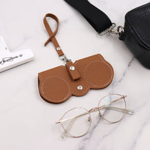 Load image into Gallery viewer, 1Pc Convenient Anti Pressure Glasses Bag PU Leather Spectacle Case Sunglasses Storage Hanging Bag Glasses Case Protective Cover
