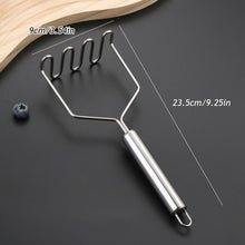 Load image into Gallery viewer, Stainless Steel Potato Masher Manual Fruit Vegetable Pressure Mud Machine Kitchen Children Food Crusher Complementary Gadget

