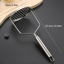 Load image into Gallery viewer, Stainless Steel Potato Masher Manual Fruit Vegetable Pressure Mud Machine Kitchen Children Food Crusher Complementary Gadget
