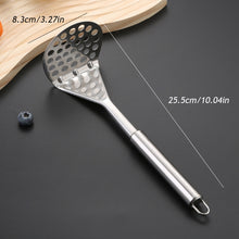 Load image into Gallery viewer, Stainless Steel Potato Masher Manual Fruit Vegetable Pressure Mud Machine Kitchen Children Food Crusher Complementary Gadget
