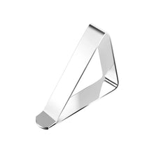 Load image into Gallery viewer, 6Pcs Tablecloth Clamps Stainless Steel Table Cover Clips Anti-Slip Table Cloth Holder Clip Wedding Table Cloth Cover Fix Clips
