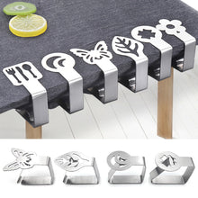 Load image into Gallery viewer, 1Pc Tablecloth Clamps Stainless Steel Table Cover Clips Anti-Slip Table Cloth Holder Clip Wedding Table Cloth Cover Fix Clips
