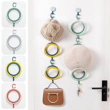 Load image into Gallery viewer, 1Pc Wall Mount Baseball Hat Holder Rack Storage Display Behind Door For Closet Hanging Scarf Cap Bag Hanger Organizer Foldable Shelf
