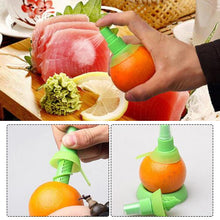 Load image into Gallery viewer, 1 Set Kitchen Gadgets Lemon Sprayer Fruit Juice Citrus Spray Orange Juice Squeeze Fruit Squeezer Kitchen Cooking Tools
