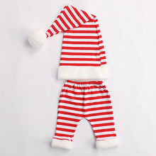 Load image into Gallery viewer, Newborn Photography Props Infants Photo Shooting Costume Christmas Outfits Baby Infants Stripe Crochet Hat+Shorts Set
