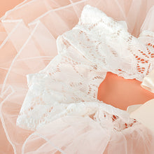 Load image into Gallery viewer, Newborn Photo Props Baby Romper Lace Deep V Backless Clothing Toddler Art Photography Newborn Headdress Flower Girls Photograph Prop
