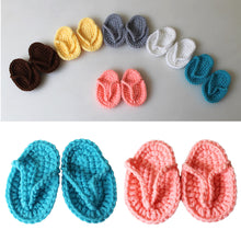Load image into Gallery viewer, New Born Photography Props Baby Slippers Baby Photo Props Hand Crochet Shoes Newborn Fotografia Baby Photography Accessories
