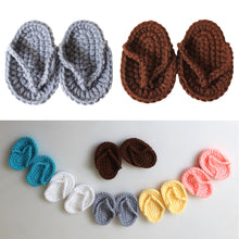 Load image into Gallery viewer, New Born Photography Props Baby Slippers Baby Photo Props Hand Crochet Shoes Newborn Fotografia Baby Photography Accessories
