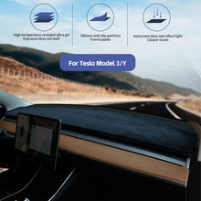 Load image into Gallery viewer, Car Dashboard Cover Mat Sun Shade Pad Carpets Rug Protector For Tesla Model 3 Y 2021 - 2023 Model 3 2017-2023 Accessories
