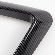 Load image into Gallery viewer, 2Pcs Car Front Blade Trim Covers Accessories Matte Black Carbon Fiber Accessories For Tesla Model 3 Y 2023
