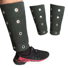 Load image into Gallery viewer, 1Pair Denim Anti-Cutting Leg Guard Built-In Steel Lengthening Enlarging Glass Factory Metal Factory Workers Labor Protection Adjustable Protective Equipment
