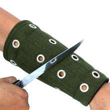 Load image into Gallery viewer, 1Pair Wear-Resistant Canvas Anti-Cutting Wrist Guard With Built-In Metal Bar Prevent Glass Cuts Thickened Arm Guard Labor Protection Elbow Protection
