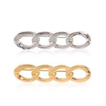 Load image into Gallery viewer, Elegant Chain Brooch Lapel Charm Pin Women Pants Waist Tightening Button Multifunction Clothes Clip Badge Dress Decoration Pin DIY Buckle
