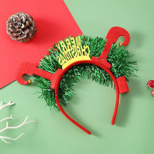 Load image into Gallery viewer, Christmas Decoration Glowing Headband with LED Light Xmas Elk Horn Tree Snowflake Hair Band Kids Girls Hair Accessories Xmas New Year Decor
