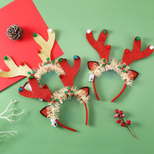 Load image into Gallery viewer, Christmas Decoration Glowing Headband with LED Light Xmas Elk Horn Tree Snowflake Hair Band Kids Girls Hair Accessories Xmas New Year Decor
