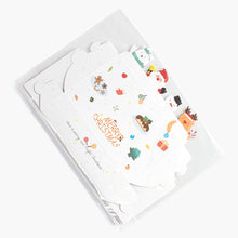 Load image into Gallery viewer, 10pcs Christmas Party Gifts Wrapping Box Kraft Paper Candy Cookie Box Cute Cartoon Santa Elk Snowman Package Box Xmas Party Decoration
