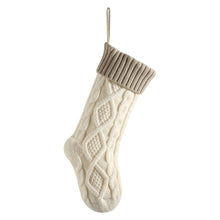 Load image into Gallery viewer, 18"/46cm Large Capacity Christmas Gift Bag Decorative Socks Christmas Knitting Socks Xmas Tree Hanging Ornaments Christmas Decorations
