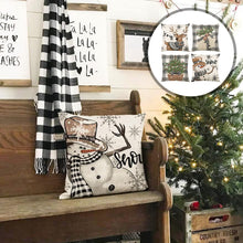 Load image into Gallery viewer, 4pcs/set 45cm Christmas Cushion Cover Pilllowcase Merry Christmas Elk Printing Pillow Case for Sofa Cushion Christmas Party Decoration
