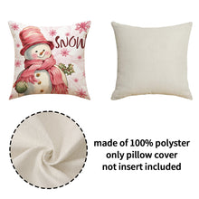 Load image into Gallery viewer, 45cm Pink Merry Christmas Cushion Cover Pilllowcase Christmas Elk Printing Pillow Case for Sofa Cushion Christmas Party Decoration
