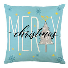 Load image into Gallery viewer, 45cm Pink Merry Christmas Cushion Cover Pilllowcase Christmas Elk Printing Pillow Case for Sofa Cushion Christmas Party Decoration
