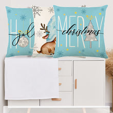 Load image into Gallery viewer, 45cm Pink Merry Christmas Cushion Cover Pilllowcase Christmas Elk Printing Pillow Case for Sofa Cushion Christmas Party Decoration
