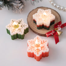 Load image into Gallery viewer, Christmas Snowflake/Tree Candle Soap Silicone Mold DIY Handmade Christmas Gifts Aromatherapy Candle Gypsum Resin Mold Home Christmas Decoration Gifts

