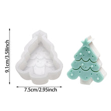 Load image into Gallery viewer, Christmas Gingerbread man/Tree Candle Soap Silicone Mold DIY Handmade Christmas Gifts Aromatherapy Candle Gypsum Resin Mold Home Christmas Decoration Gifts
