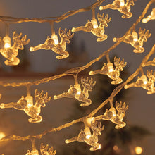 Load image into Gallery viewer, Christmas Tree Snowflake Elk LED String Lights Christmas Decoration Light Garland Home Xmas Tree Decor Fairy Light String
