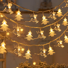 Load image into Gallery viewer, Christmas Tree Snowflake Elk LED String Lights Christmas Decoration Light Garland Home Xmas Tree Decor Fairy Light String
