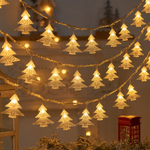 Load image into Gallery viewer, Christmas Tree Snowflake Elk LED String Lights Christmas Decoration Light Garland Home Xmas Tree Decor Fairy Light String
