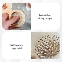 Load image into Gallery viewer, Cute Mini Mirror Portable Mini Air Cushion Comb Female Foldable Air Bag Comb with Mirror Anti Static Styling Accessories
