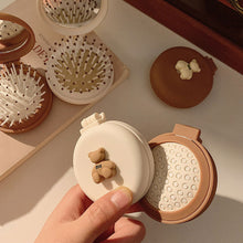Load image into Gallery viewer, Cute Mini Mirror Portable Mini Air Cushion Comb Female Foldable Air Bag Comb with Mirror Anti Static Styling Accessories
