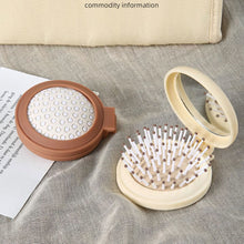Load image into Gallery viewer, Cute Mini Mirror Portable Mini Air Cushion Comb Female Foldable Air Bag Comb with Mirror Anti Static Styling Accessories
