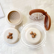 Load image into Gallery viewer, Cute Mini Mirror Portable Mini Air Cushion Comb Female Foldable Air Bag Comb with Mirror Anti Static Styling Accessories
