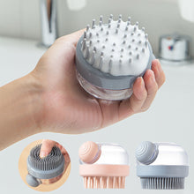 Load image into Gallery viewer, Silicone Hair Wash Brush Soft Teeth Massage Comb Hair Press Out Liquid Bath Brush Bath Brush Soft Rubber Scalp Cleaning Brush
