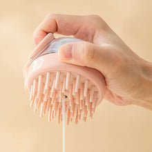 Load image into Gallery viewer, Silicone Hair Wash Brush Soft Teeth Massage Comb Hair Press Out Liquid Bath Brush Bath Brush Soft Rubber Scalp Cleaning Brush

