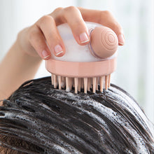 Load image into Gallery viewer, Silicone Hair Wash Brush Soft Teeth Massage Comb Hair Press Out Liquid Bath Brush Bath Brush Soft Rubber Scalp Cleaning Brush
