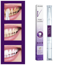 Load image into Gallery viewer, V34 Purple Toner Tooth Whitening Pen for Tooth Cleaning Removing Stains Preventing Pigment Deposition Oral Care
