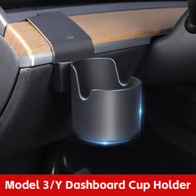 Load image into Gallery viewer, Car Dashboard Water Cup Holder Instrument Panel Organizer Dashboard Left Storage Box Accessories For Tesla Model 3/Y
