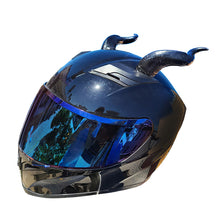 Load image into Gallery viewer, 2Pcs Motorcycle Helmet Decoration Devil's Horns Motorbike Helmet Accessories Stickers Cosplay Styling
