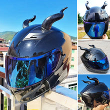 Load image into Gallery viewer, 2Pcs Motorcycle Helmet Decoration Devil's Horns Motorbike Helmet Accessories Stickers Cosplay Styling
