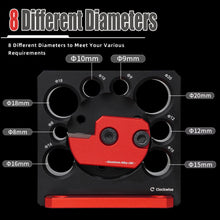 Load image into Gallery viewer, Adjustable Electric Drill Milling Dowel Round Rod Auxiliary Tool with 8-20mm Holes Carbide Blades Inserts Dowel Maker Woodworking
