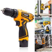 Load image into Gallery viewer, Rechargeable Handheld 12V 16.8V 21V Electric Cordless Drill Screwdriver Wireless Power Driver DC Lithium-Ion Battery Power Tool
