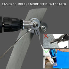 Load image into Gallery viewer, Electric Drill Metal Plate Auxiliary Cutter Metal Iron Tin Plate Quick Cutting Tool Labor-Saving Electric Drill Cutter Retrofit Tool
