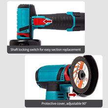 Load image into Gallery viewer, 12V Brushless Angle Grinder 19500rpm Grinding Polishing Machine Cordless Lithium Battery Rechargeable Grinder Cutting Power Tools
