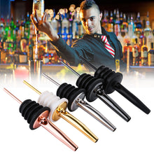 Load image into Gallery viewer, 5pcs Stainless Steel Wine Pour Wine Bar Cocktail Shaker Fancy Shaker Mouth Wine Bottle Stopper Drain Bottle Stopper

