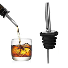 Load image into Gallery viewer, 5pcs Stainless Steel Wine Pour Wine Bar Cocktail Shaker Fancy Shaker Mouth Wine Bottle Stopper Drain Bottle Stopper
