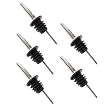 Load image into Gallery viewer, 5pcs Stainless Steel Wine Pour Wine Bar Cocktail Shaker Fancy Shaker Mouth Wine Bottle Stopper Drain Bottle Stopper
